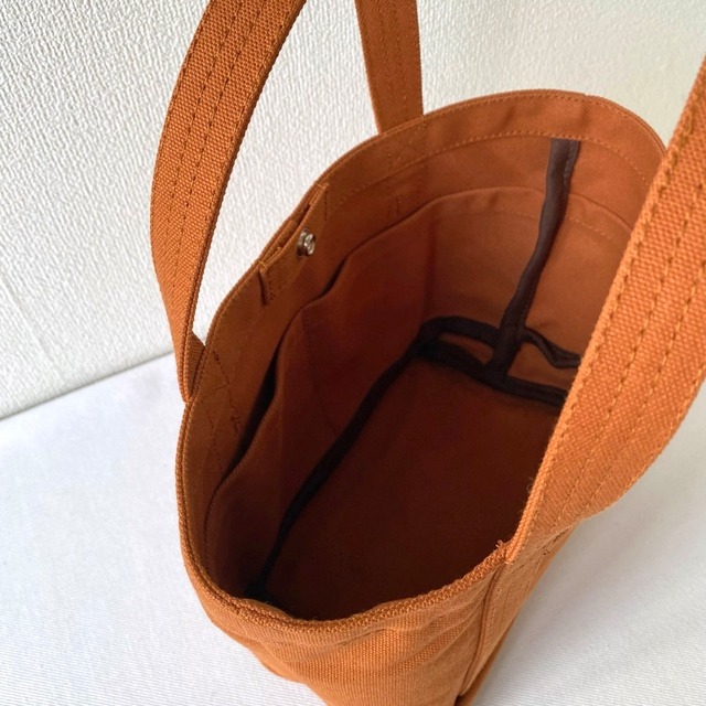 【全6色】内ポケット付きシンプルトート／アルマダ8号帆布【受注制作】