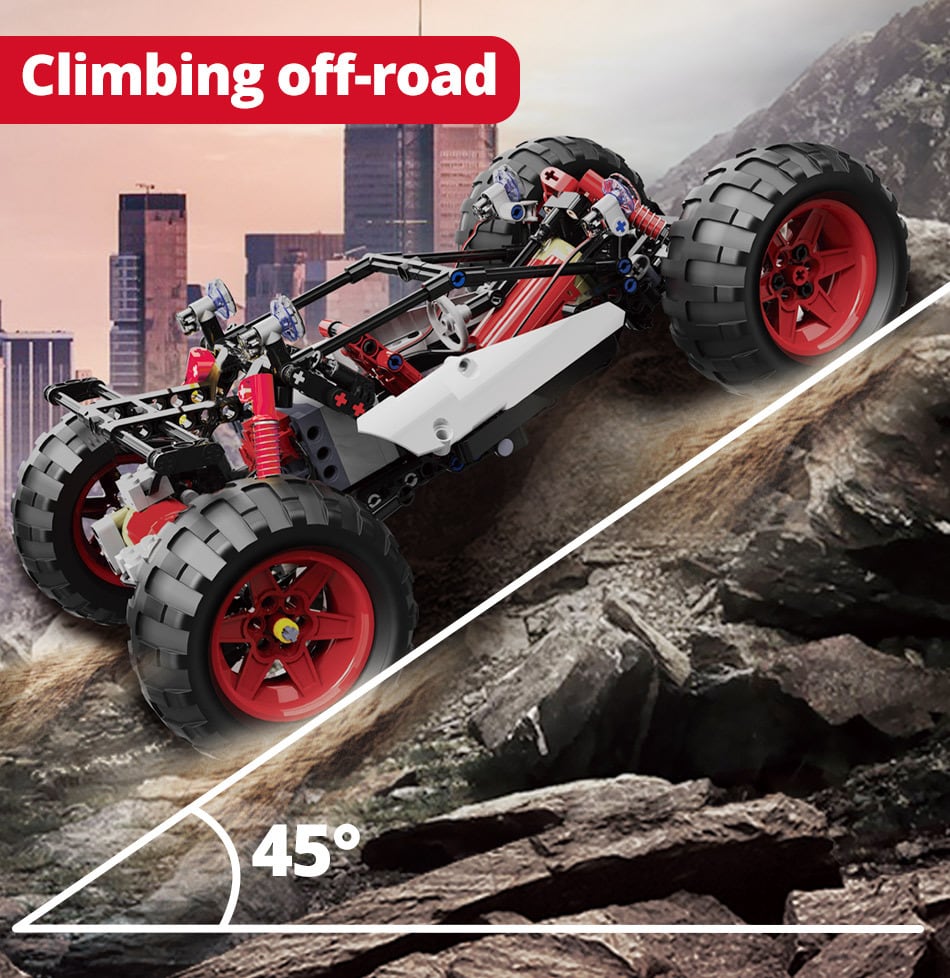 新作 KAIYU 366PCSLEDシティテクニカルRCカーMOCビルディングブロック