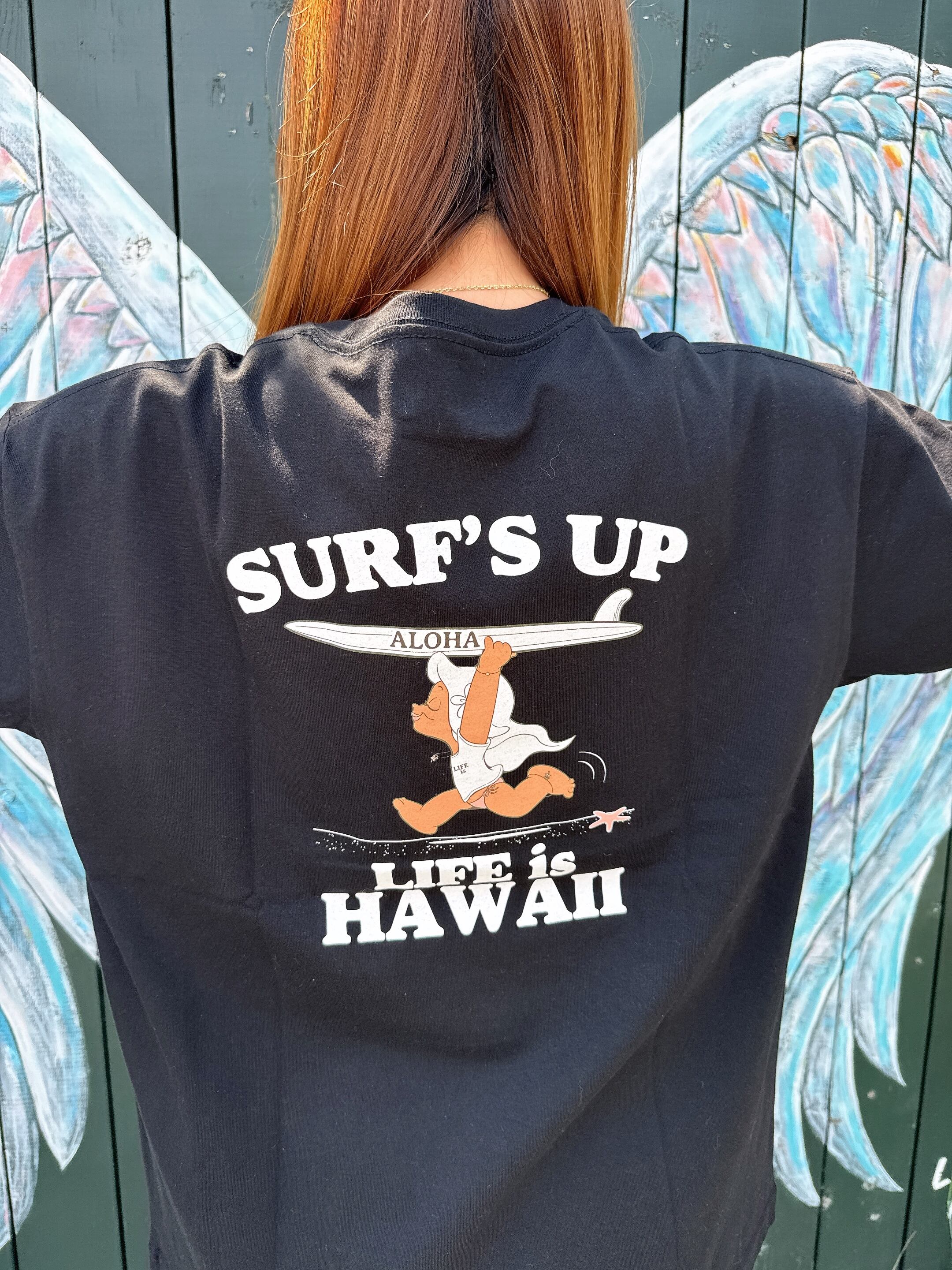 LIFE is × MAPUAコラボsurf's up フルカラービックシルエットTシャツ ¥7,200+tax