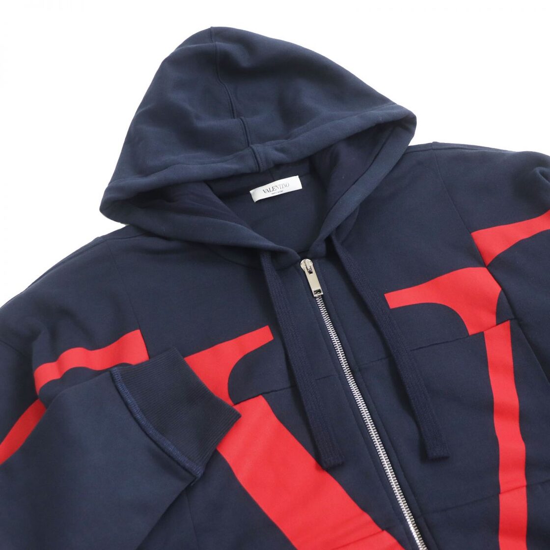 美品□VALENTINO/ヴァレンティノ SV3MF05I5FC Vロゴプリント コットン 