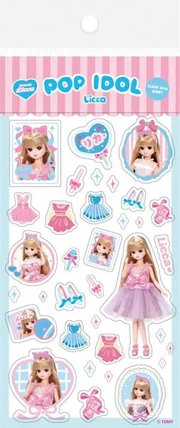 リカちゃん 透明シールシート／アイドル | petit monde