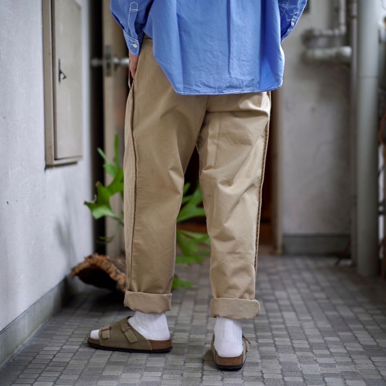 Sans Limite リップストップゴムパンツ チノパン | suitmenstore.com