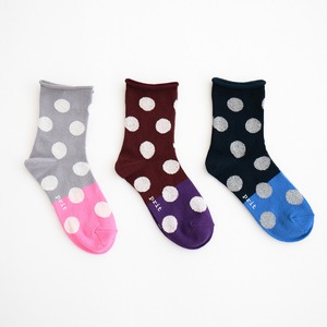 プリット prit バイカラードットソックス(P02261)全3色【ネコポス可】