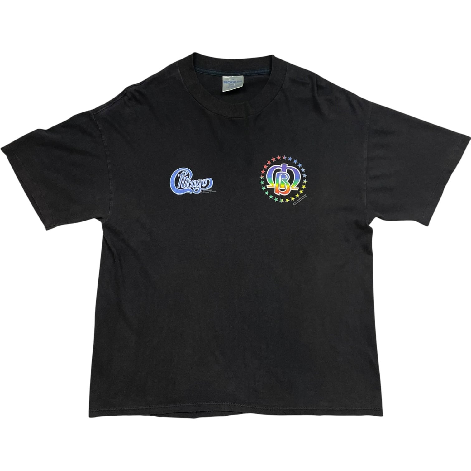 《XL》The Brockum Group ザ ブロッカム グループ バンドTシャツ フェード フロントプリント バックプリント 袖シングルステッチ ブラック USA製 90年代 vintage no.10332