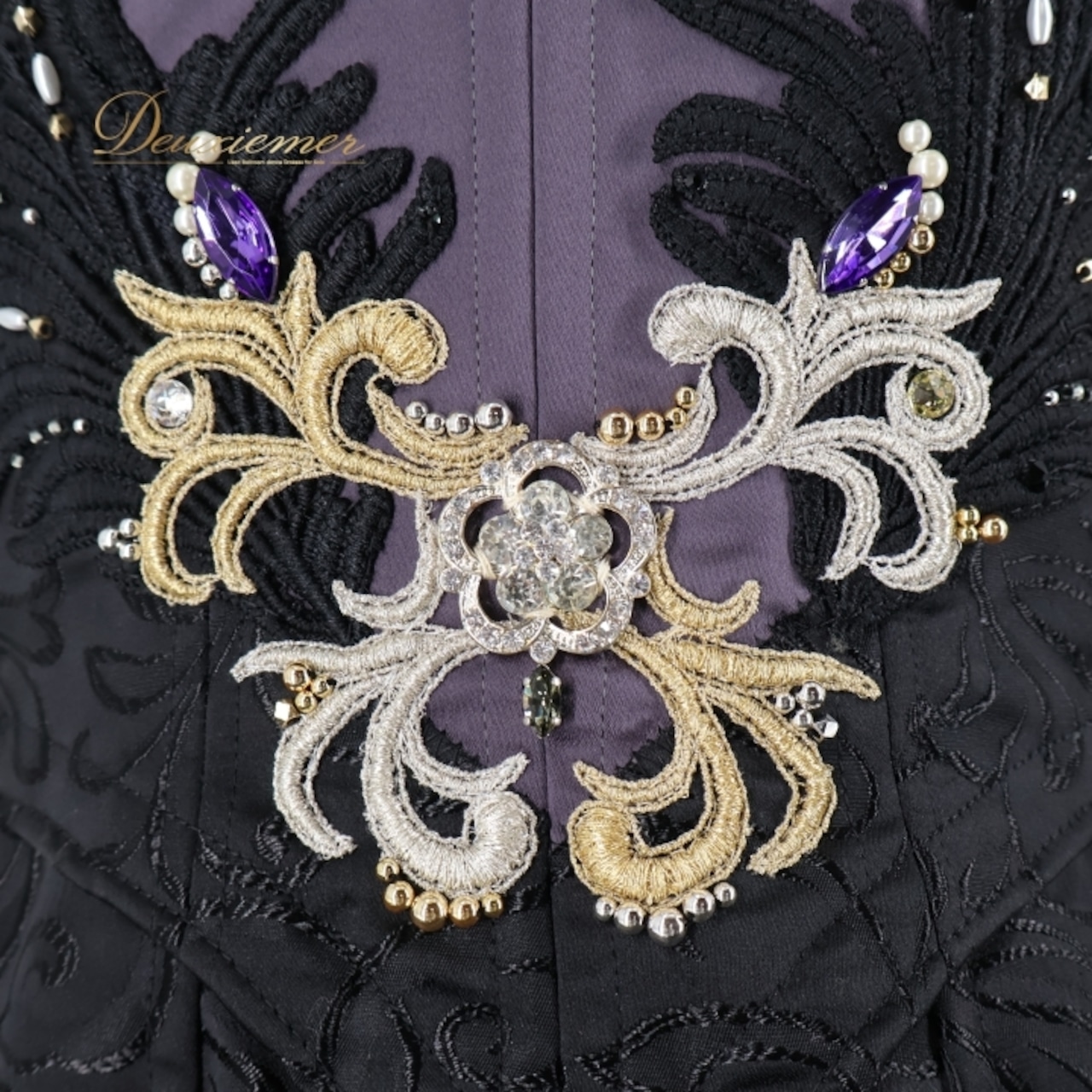 バレエ 衣装 チュチュ 黒鳥 白鳥の湖 黒 コンクール 発表会 ジュニア チュール ダンス パーティ ゴールド 金 ブラック系 バレエ衣装 チュチュ黒 コンクールドレス 発表会用 ダンスコスチューム ブラックチュチュ 子供用ダンス衣装 ゴールド刺繍