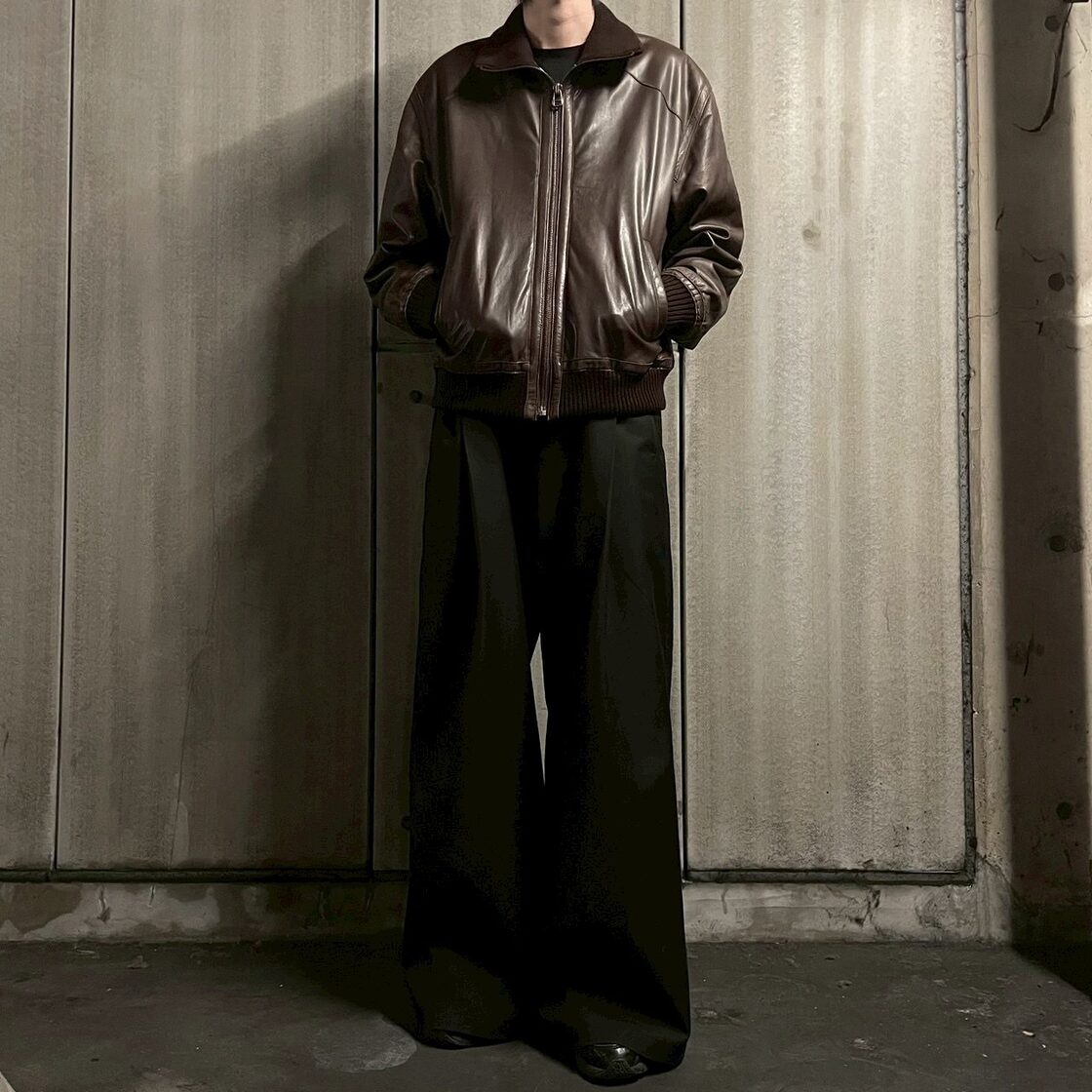 SERRA by TORRAS 〗Sheepskin Knit Collar Blouson | Pay ID