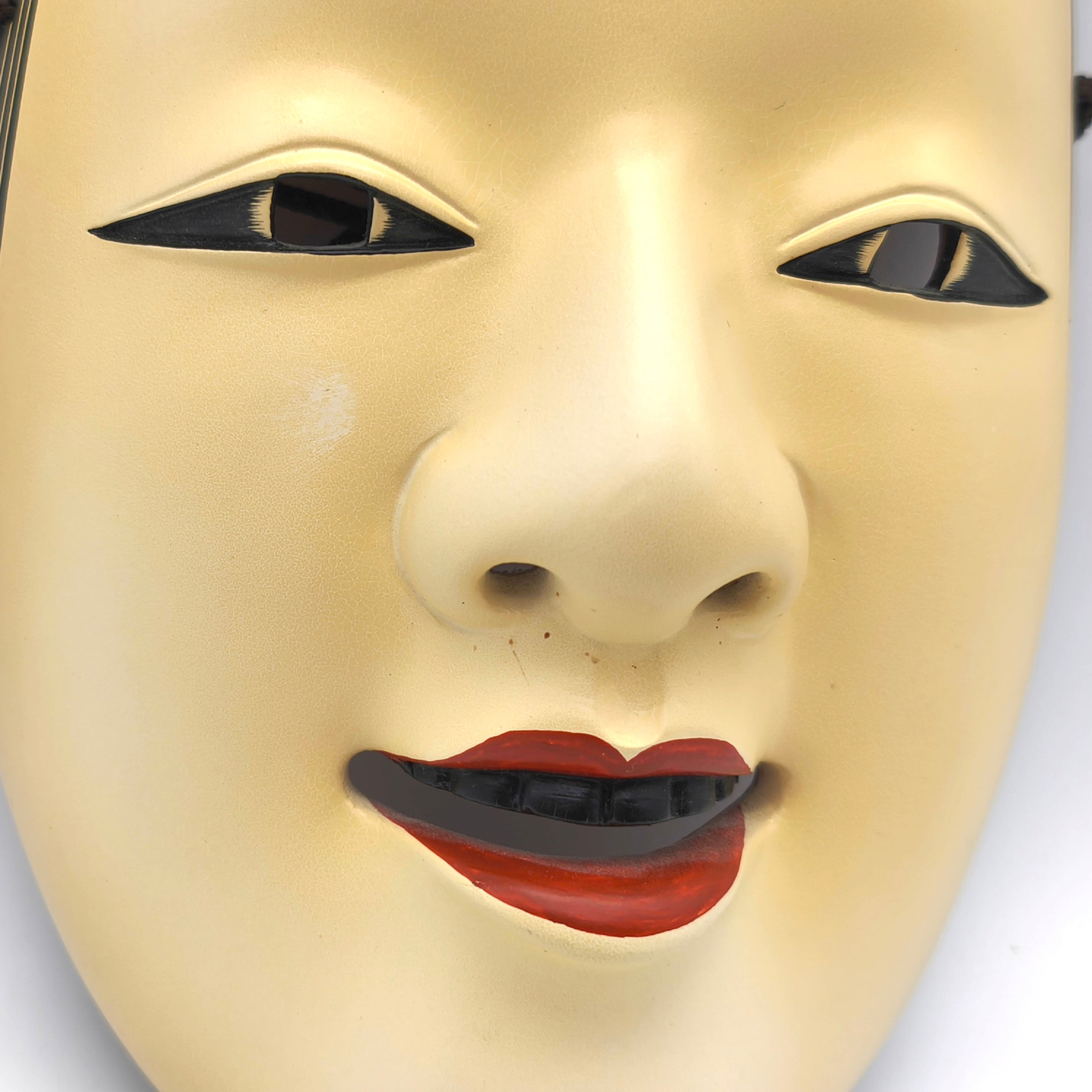 人間国宝長澤氏春復刻・小面・能面・共箱・徳川黎明会・伝是閑吉満作