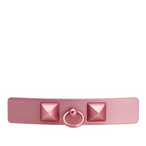 エルメス カプリス バレッタ ピンク アルミニウム レディース HERMES 【中古】