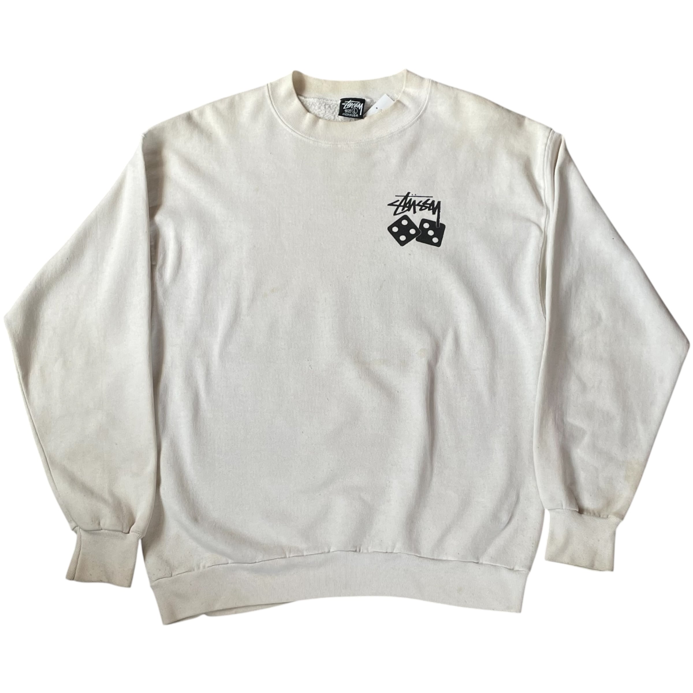 レア 80s90s USA製 stussy dice プリント スウェットシャツ special!!!80s〜90s STUSSY 