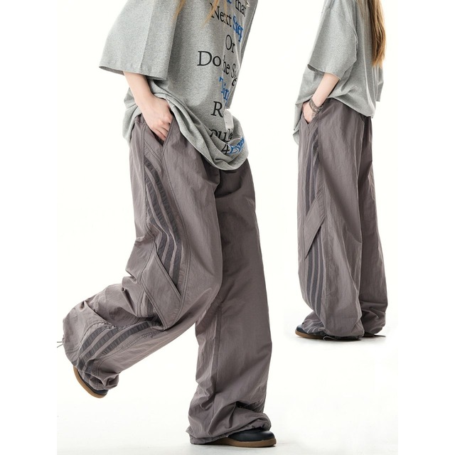 パネルストライプボリュームパンツ   R00587