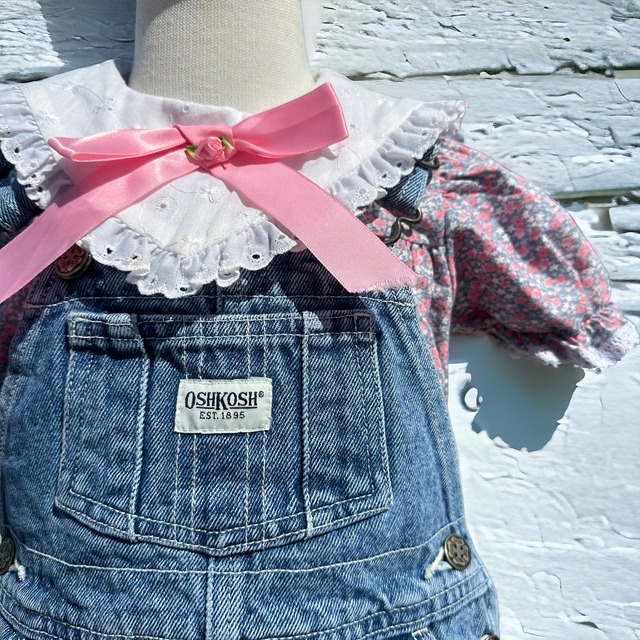 【KIDS】vintage flower tunic one-piece size:2T 2歳前後
