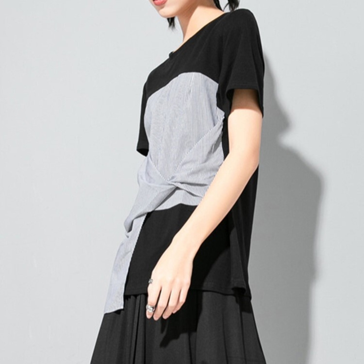 Stripe Knot T-shirt / ストライプ ノット Tシャツ