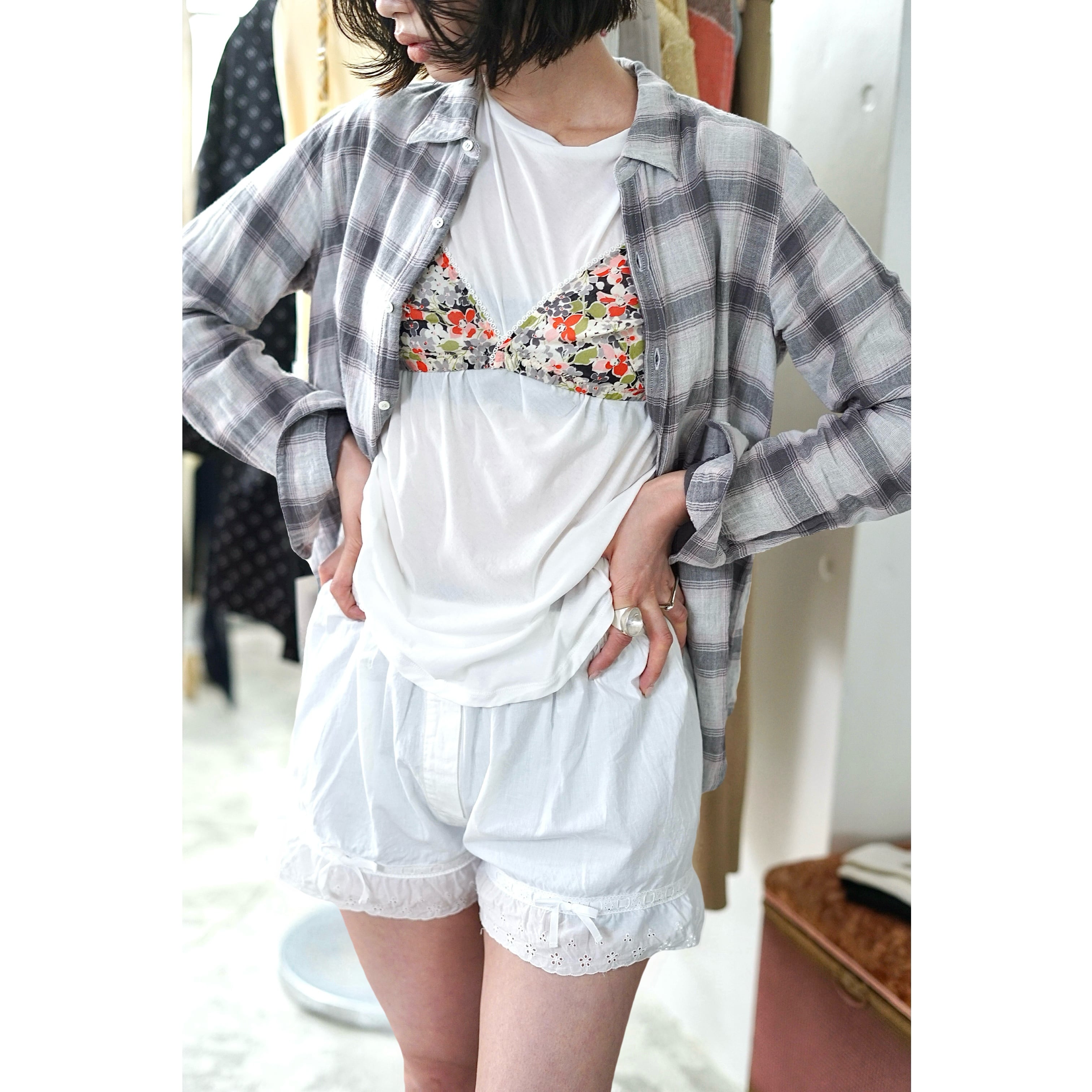 FUMIKA_UCHIDA / Lawn trunk shorts ( OFF WHITE ) | JUQUI Online