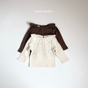 ミミマーケット / mimimarket / ラビー襟付きT / 韓国子供服 / キッズ / 26winter〖取寄〗*S~L*