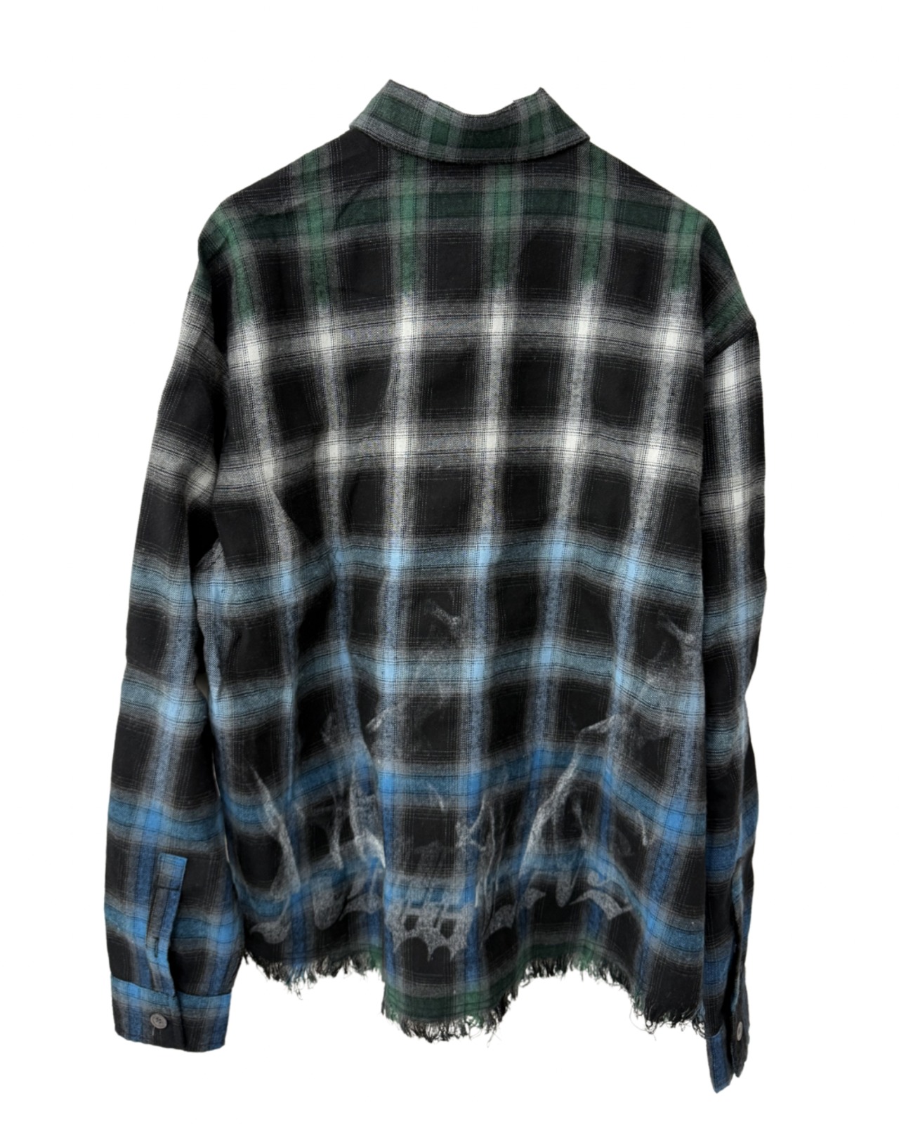 【最短翌日発送】上半身強化設計｜グラデーションチェックシャツ(SH00002)