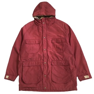 LANDS' END FLANNEL LINED JACKET HOODIE SIZE XL (USED)