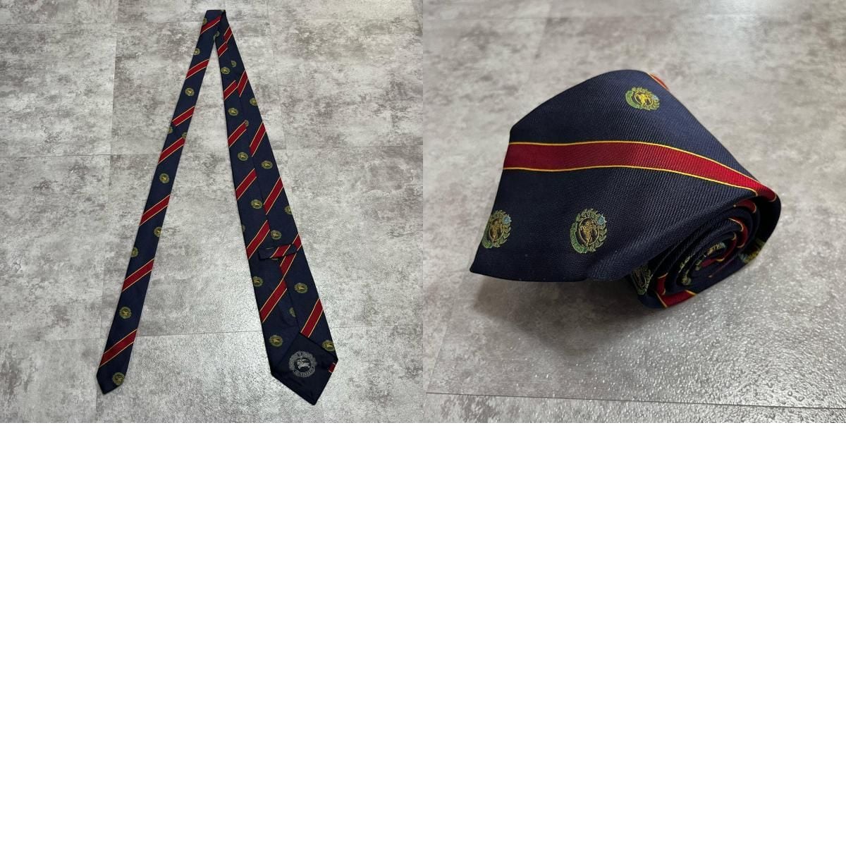 BURBERRY】バーバリー シルクネクタイ ロゴ入り シルク100% メンズ