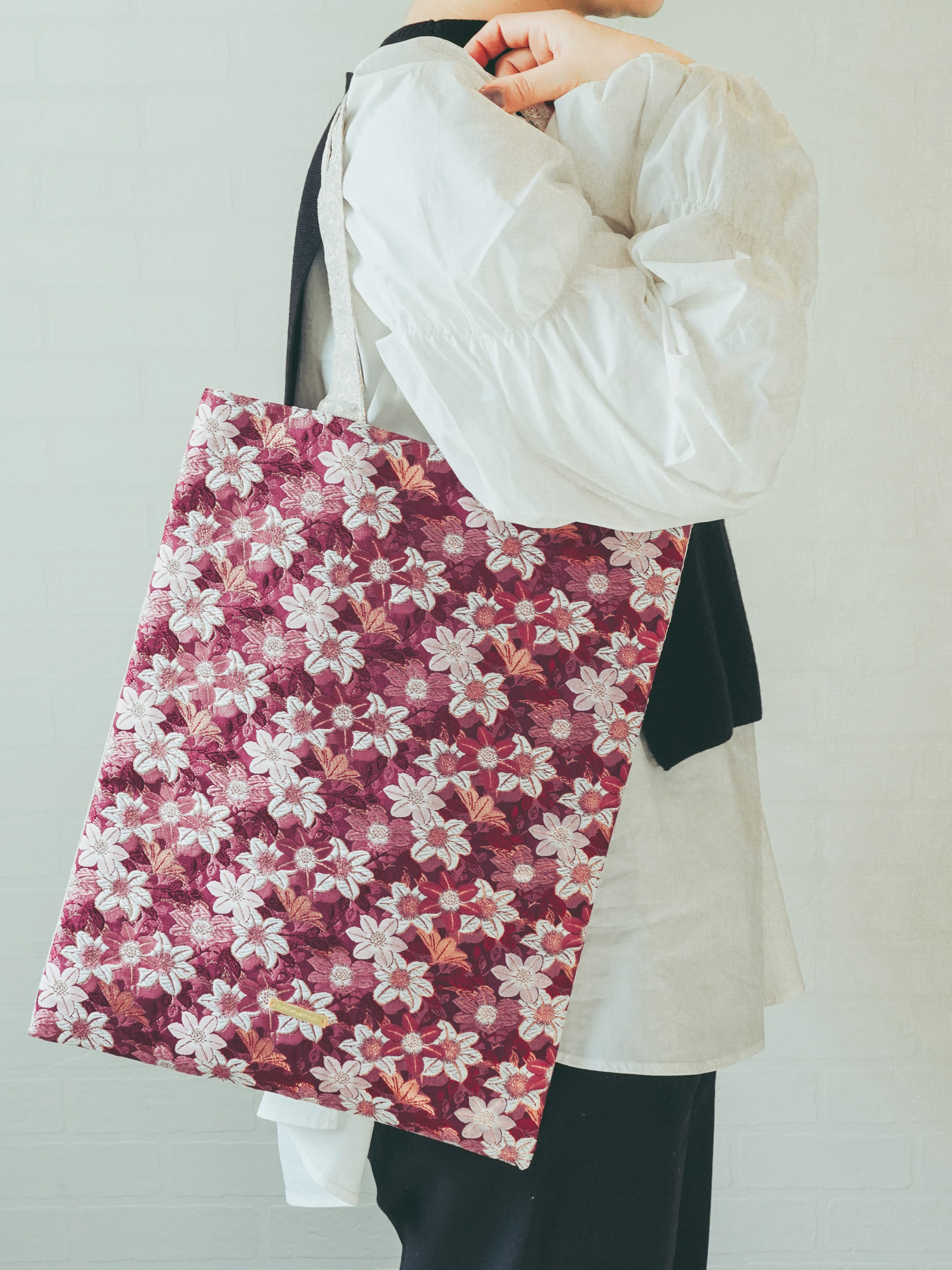 西陣織トートバッグ SAKURA NTL2【人気商品】 Tomorrow Fabric