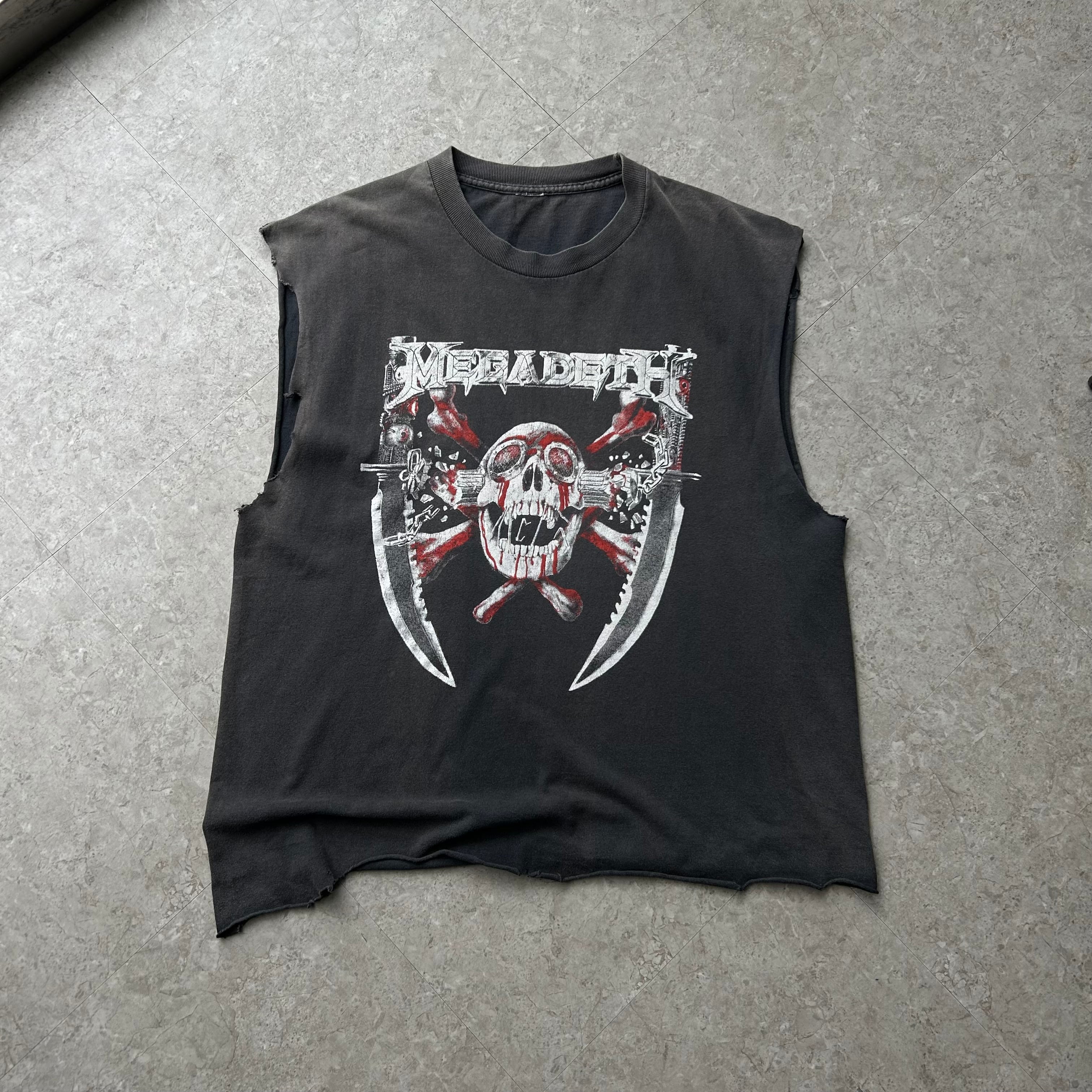 90s MEGADEATH "Crossed Swords" cut off tank top【仙台店】