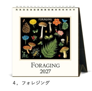 【CAVALLINI】2027 デスクカレンダー/フォレシング　　※10月発送予定商品