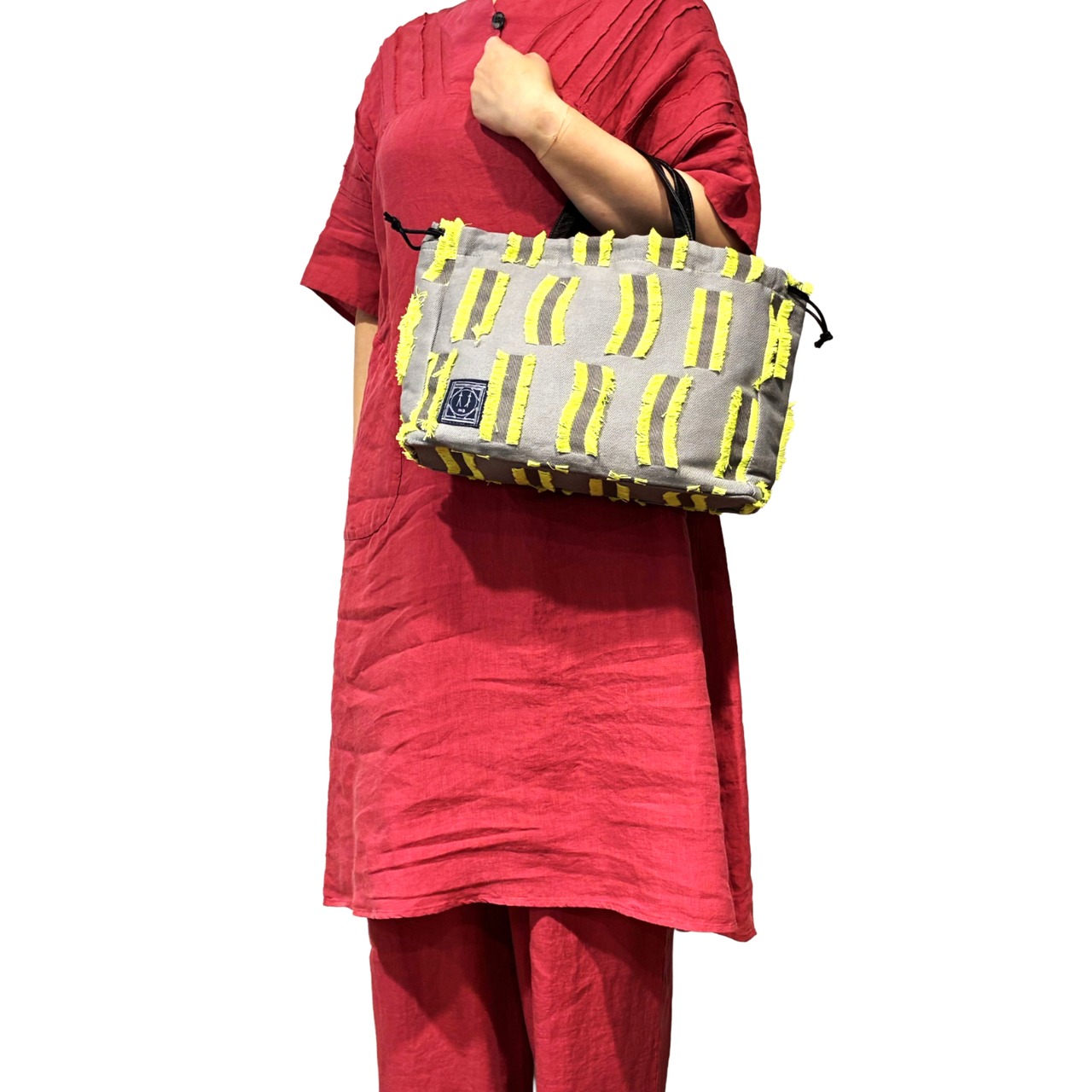 【EC限定販売】maツッキリ風ジャガードバッグ　【262-0411】Tsukeri-style jacquard bag