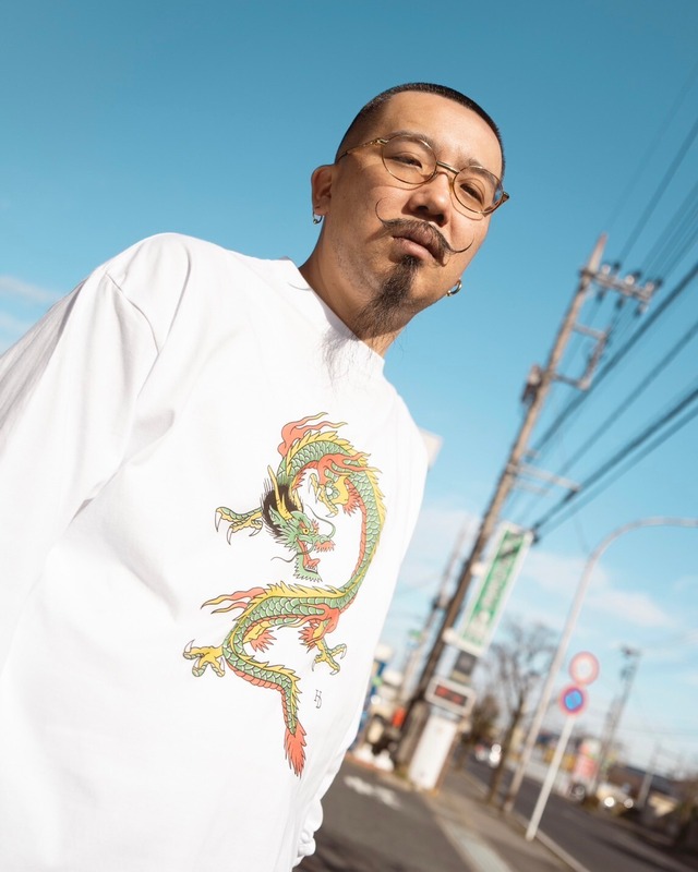 Horidai Dragon  L/S T-shirt 6.2oz（White）