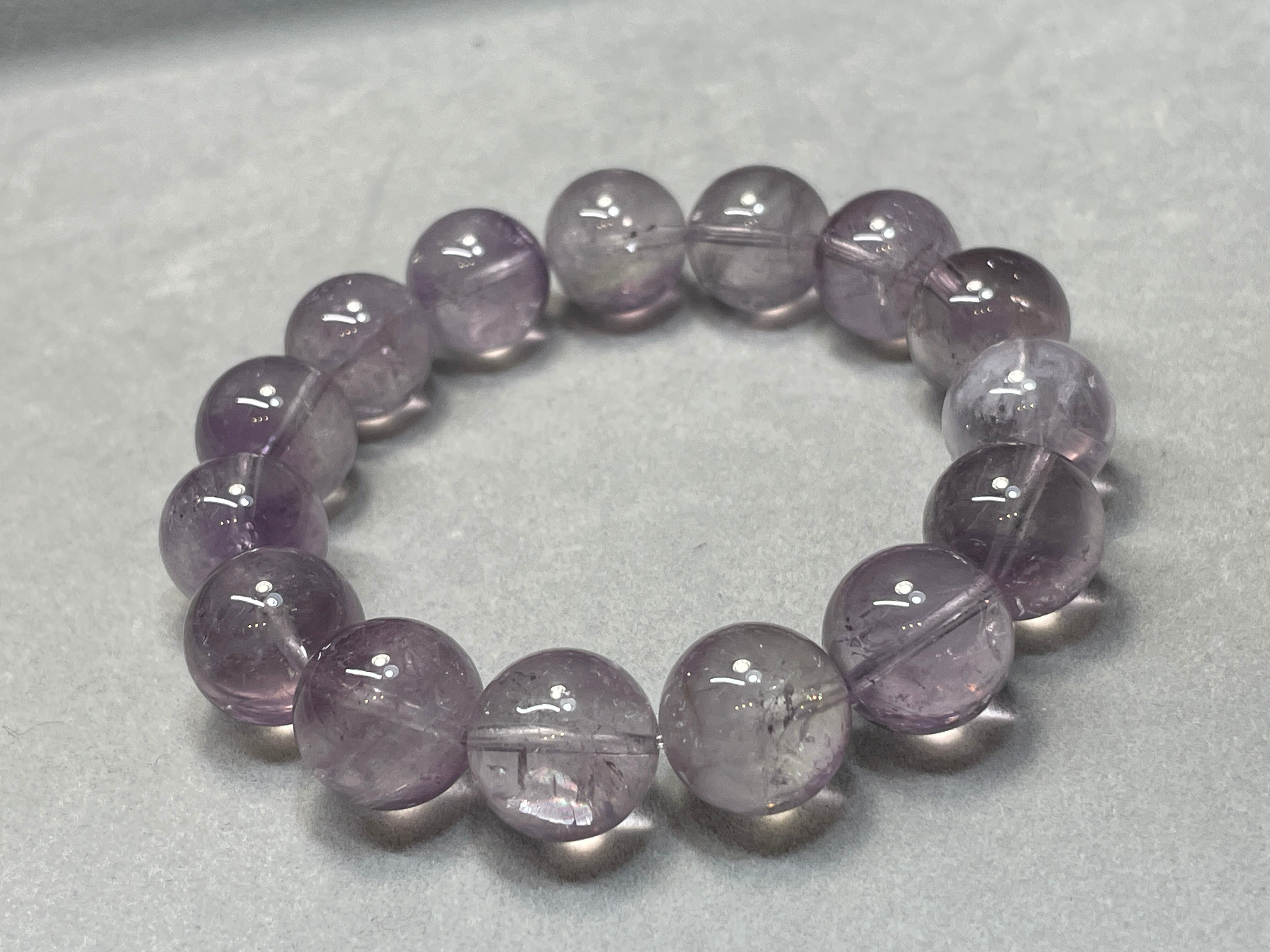 パープルラビットヘアクォーツ 13mm 内径約16cm | Pay ID