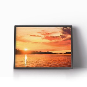 アートポスター /  Ocean sunset  eb158
