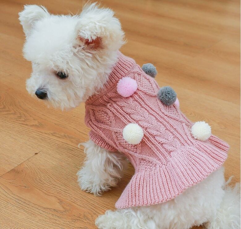 New ポンポン付ニットワンピース 663 Candydogg New ポンポン付ニットワンピース 663 Candydogg