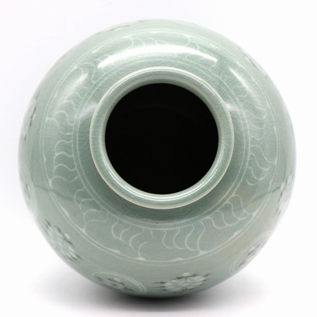 剛人・高麗青磁・飾り壺・花瓶・花器・No.221025-34・梱包サイズ80
