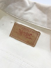 60s Levi’s "70505-1051" WHITE DENIM JACKET MADE IN USA Size 42