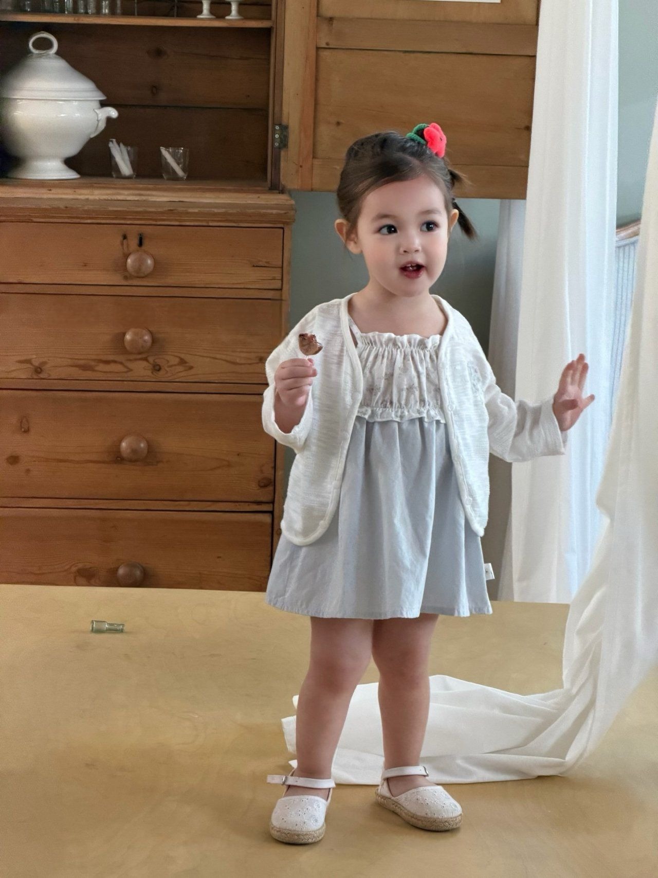 [my daughter] Busse Tee Dress Cardigan Set-up / [마이다럴] 뷔스티에원피스가디건세트