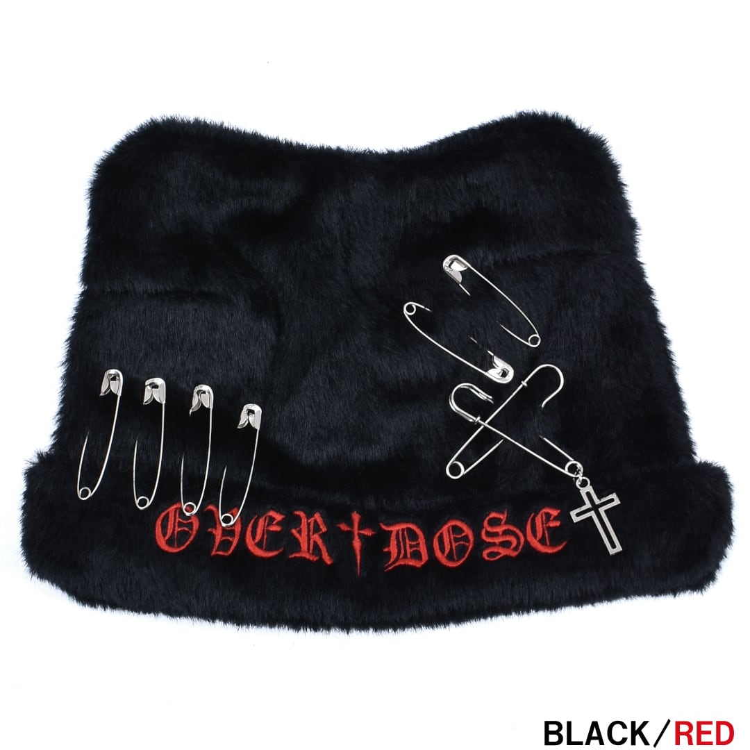 11/24 新カラー追加！】サブカルロゴ刺繍☆ネコ耳ファーPINニット帽