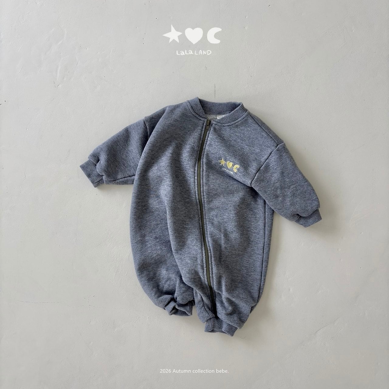 【予約商品】bebe terry zip-up suit