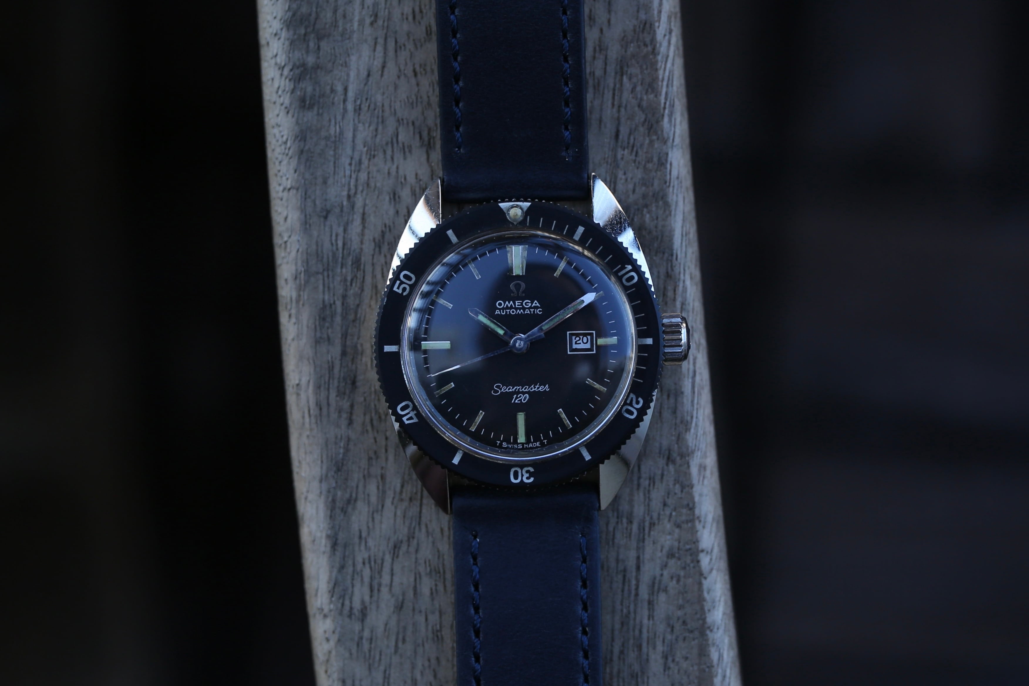 1966年製 オメガ シーマスター120 ボーイズ 1st デイト ブラック