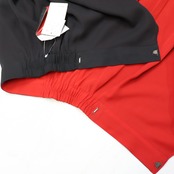 【新品 タグ付き 社交ダンス衣装】ブラック elegance fashion スカート 黒 赤 無地 巻きスカート Mサイズ 発表会 パーティ
