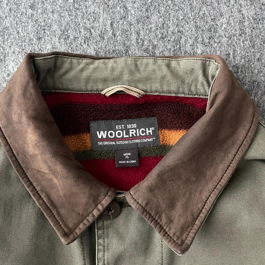 Woolrich Coverall jacket Hunting Leather collar | 古着屋TOWRO Woolrich Coverall jacket Hunting Leather collar | 古着屋TOWRO