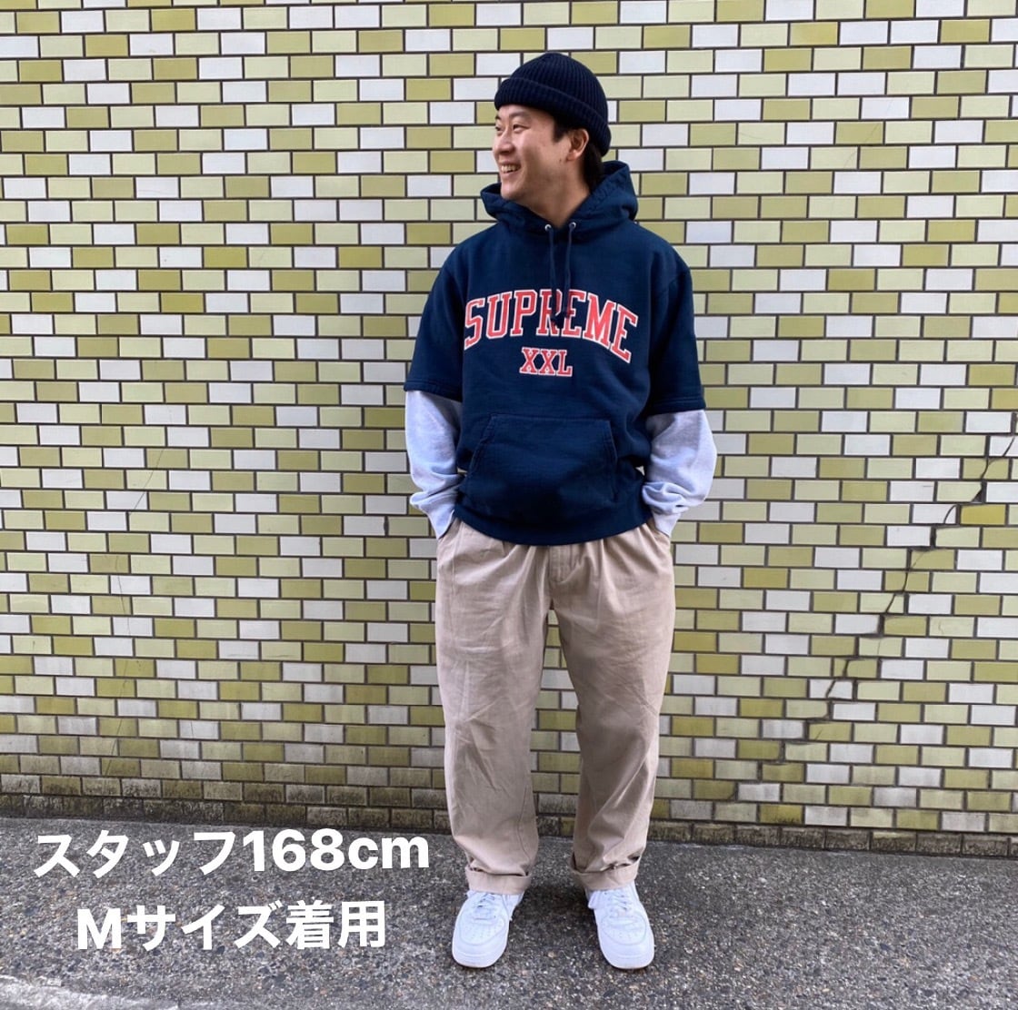 シュプリーム  20SS  XXL Hooded Sweatshirt XXLプリントレイヤードデザインパーカー メンズ M