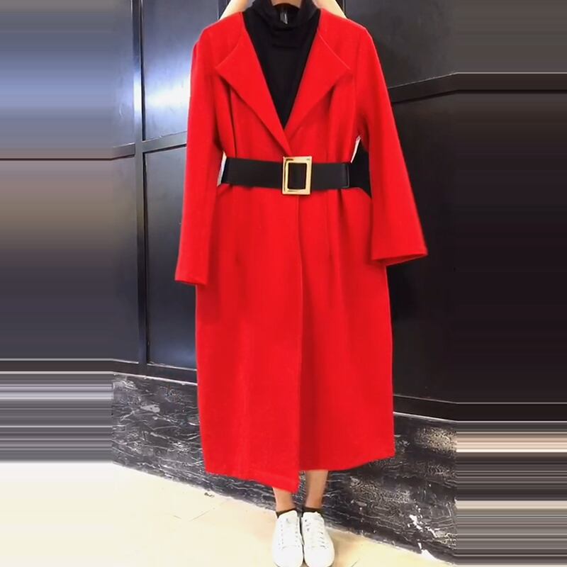 プラスサイズの女性の2020年秋の新しいスキームのミドル丈のコート、太った姉妹、年齢の削減、太ったウインドブレーカージャケット ミックスインファッション77313161926