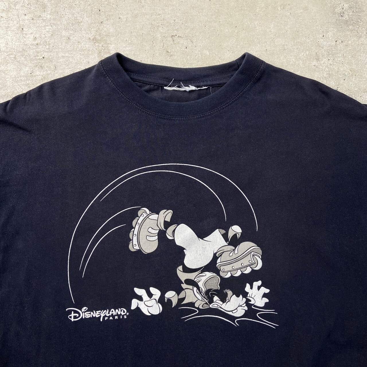 DISNEY LAND PARIS ディズニー グーフィー キャラクタープリントT 