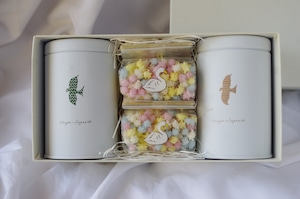 【贈るとき】ときのお茶と浮き星(袋)の詰め合わせ(お茶2種+浮き星2個)