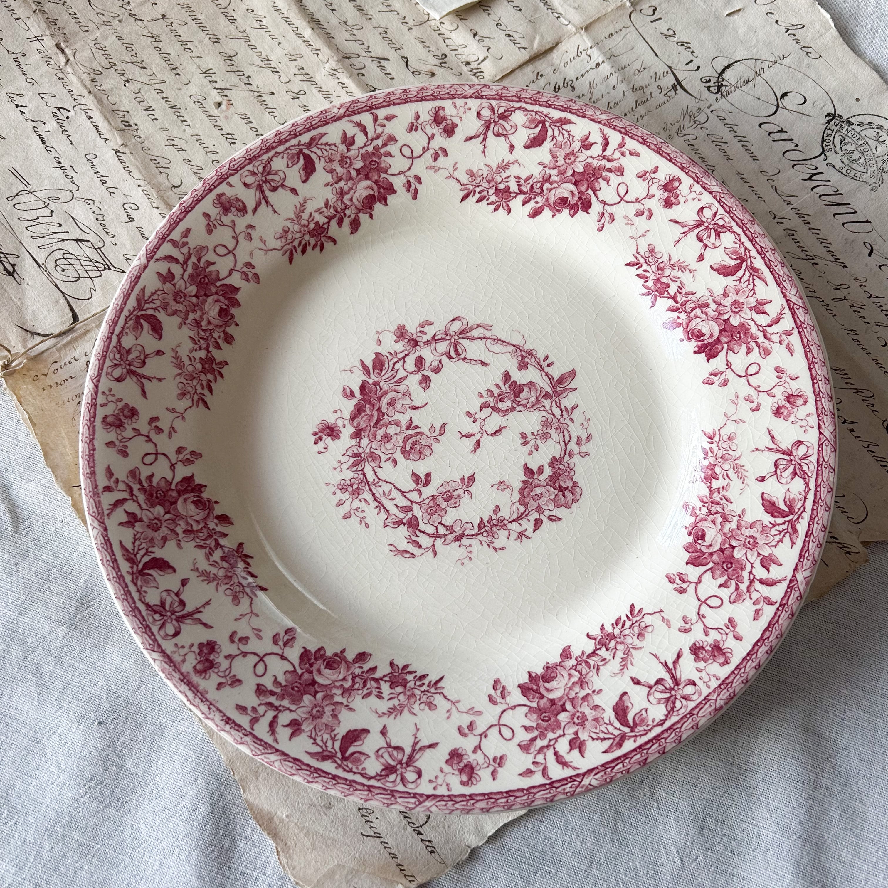 フランスアンティーク】 SARREGUEMINES （サルグミンヌ）Sarreguemines