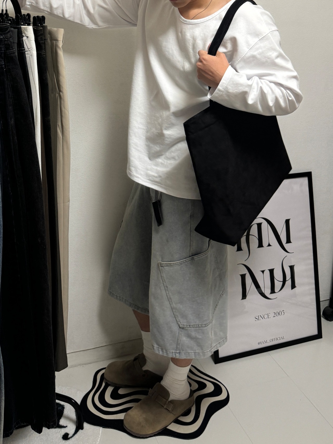 Steam Washed  Bermuda Denim Shorts (2color) - 9