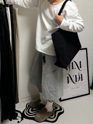 Steam Washed  Bermuda Denim Shorts (2color)