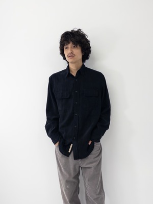 Textured Faux suede shirt