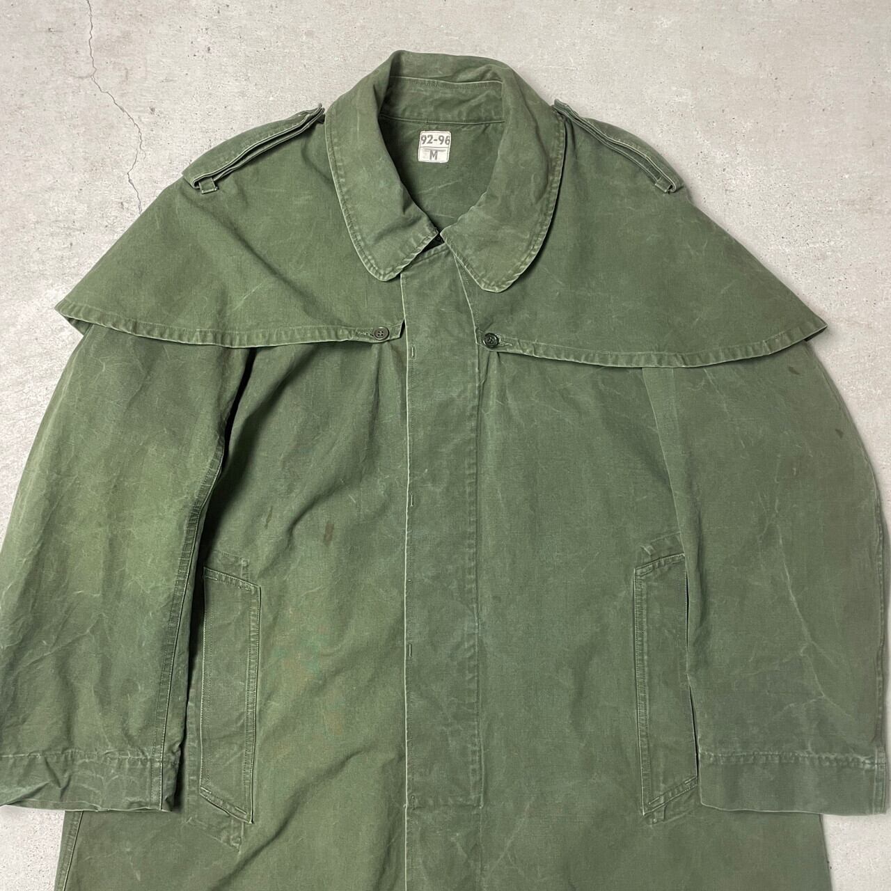 50〜60年代 フランス軍 フロックコート レインコート メンズL相当 古着