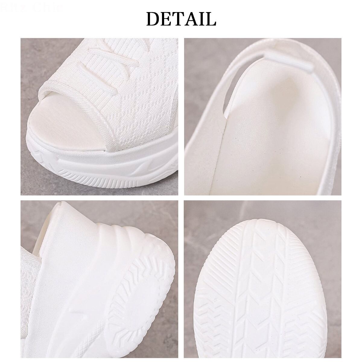 ニット サンダル レディース 春夏 厚底 韓国 スポーツサンダル 通気性 軽量 おしゃれ 大人 カジュアル 履きやすい 歩きやすい 痛くない 大人可愛い 大人女子