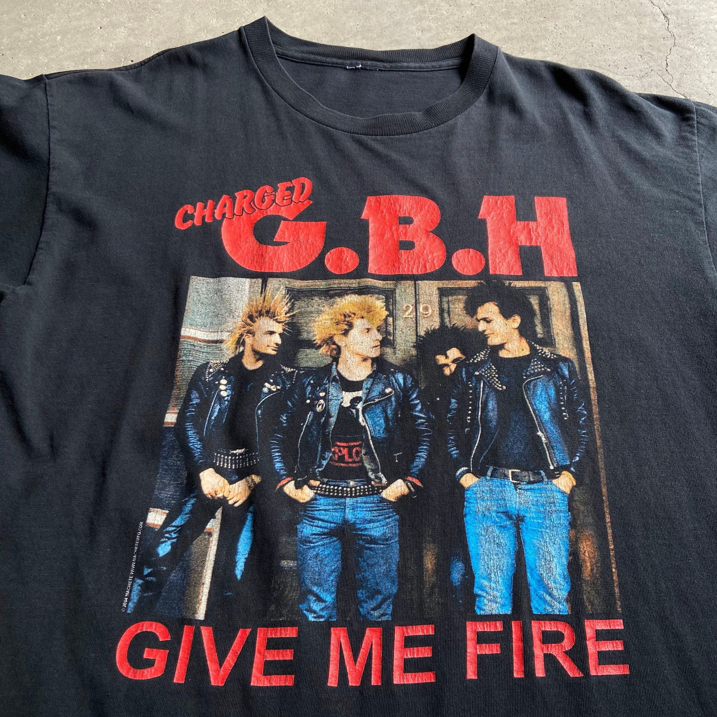 00年代 CHARGED G.B.H ”GIVE ME FIRE” フォトプリント バンドTシャツ 