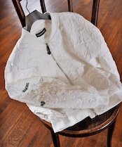 【直営限定ITEM】レーススリーブブルゾン (WHITE) CQ-48047H