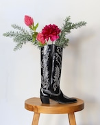 Embroidery Long Western Boots -Black Magic/ロングウエスタンブーツ-ブラックマジック